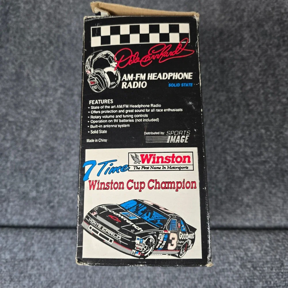 Dale Earnhardt 7 Time Winston‎ Cup Champion AM FM Headphone Radio Vintage - Picture 2 of 7